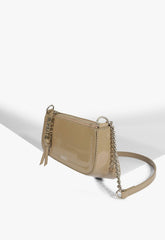 BOLSA TIRACOLO MINI TINA VERNIZ BEGE S 50015 0712 0051 SCHUTZ